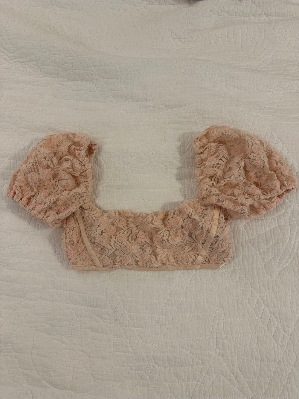 Free People Intimately Lace Bralette in Powder Pink